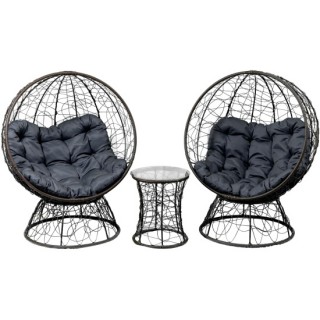 Набор мебели Николетта . арт.CN450-MT,CN350-MT коричневый, синий "Garden story" 